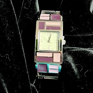 NEW Shades of violet cuff watch